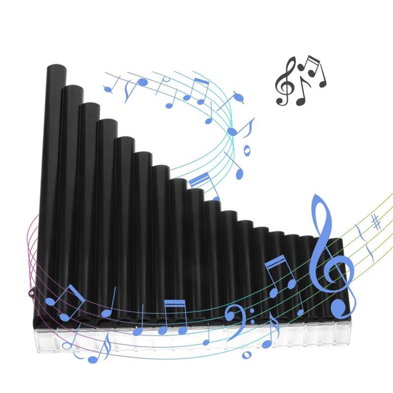 flauta de pan Instrumento Flauta De Pan Instrumento Musical Escuela Útil Educativo Principiante Profesional Exquisito 18 Tubos