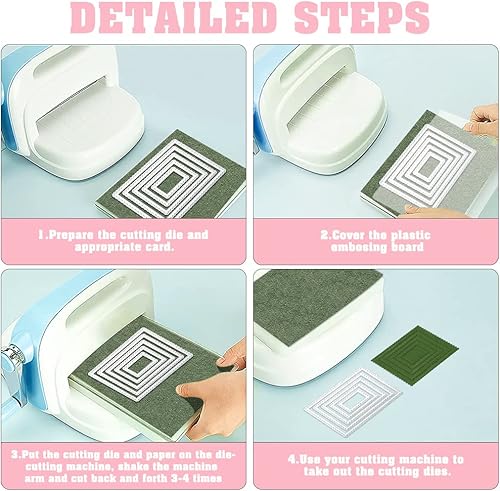 Miniatura 9 de Die Cuts for Card Making 5 Pieces, Metal Stencils Cutting Dies for Card Making DIY Happy Birthday Balloons Cake, Scrapbooking Embossing Album Card