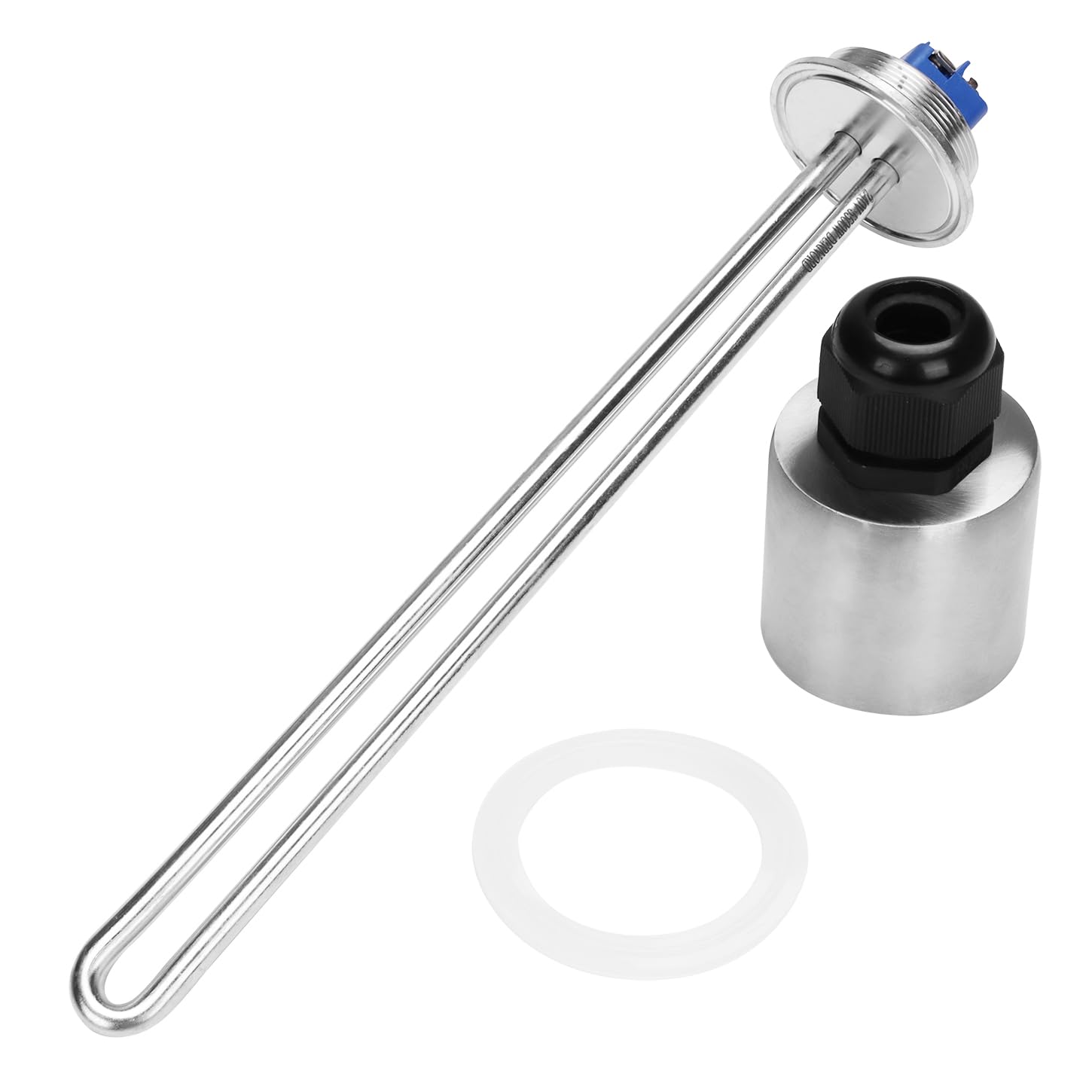 DERNORD Densità di watt del riscaldatore di acqua ad immersione dell'elemento riscaldante del Tri-clamp 240V 5500W di 2 pollici (OD64mm)