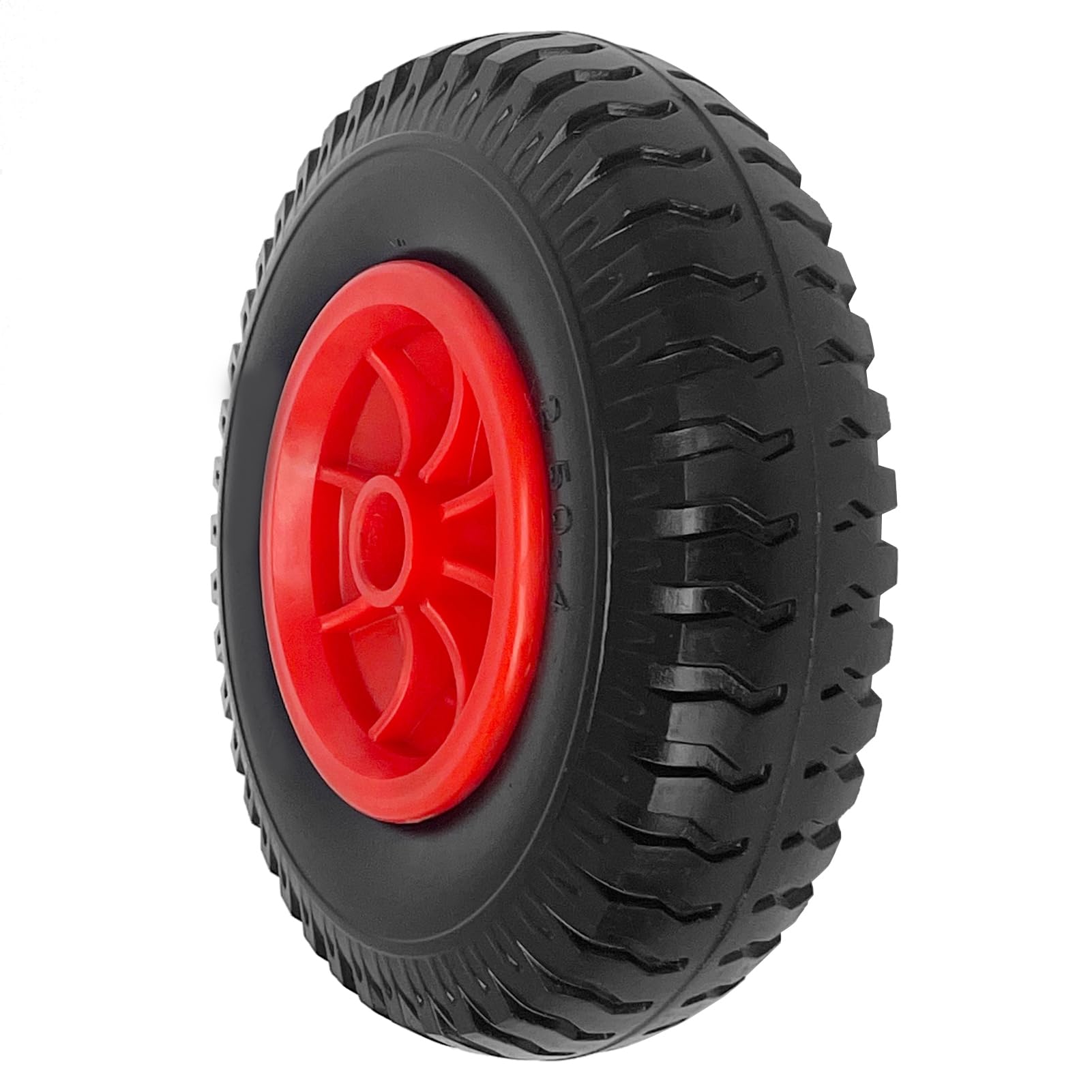 Matybobe 8 '' 10 '' Aufblasbarer Reifenrad Kajak Kanuwagen Ersatzreifen Hohe Belastungskapazität Haltbares Material Schwarz Rot (8)