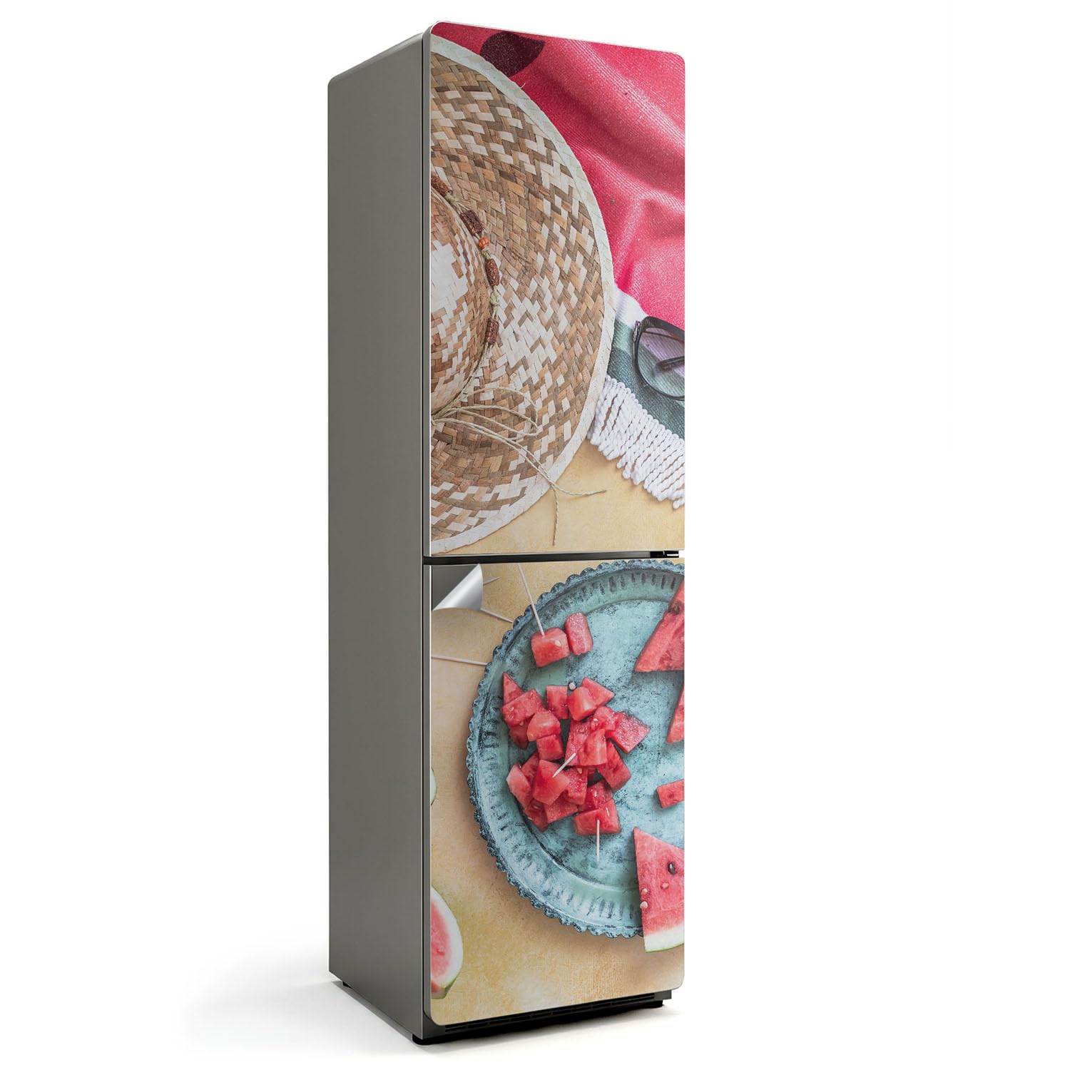 Autocollants pour Frigo Décoration Cuisine Ambiance Collations d'Été