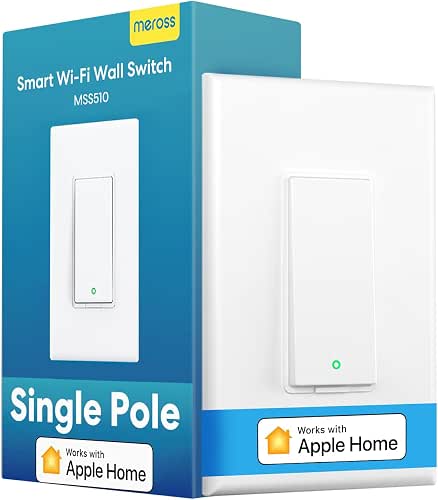 meross Smart Light Switch Supports Apple HomeKit, Siri, Alexa, Google