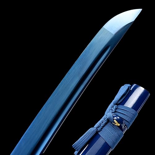 Miniatura 11 de Espada katana tradicional forjada a mano con calor/arcilla templada Katanas auténticas de samurái japonesas auténticas y auténticas de acero al