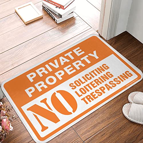 Paillasson grand format COTECI tapis d'interieur No Soliciting signalisation 65x90 - 2