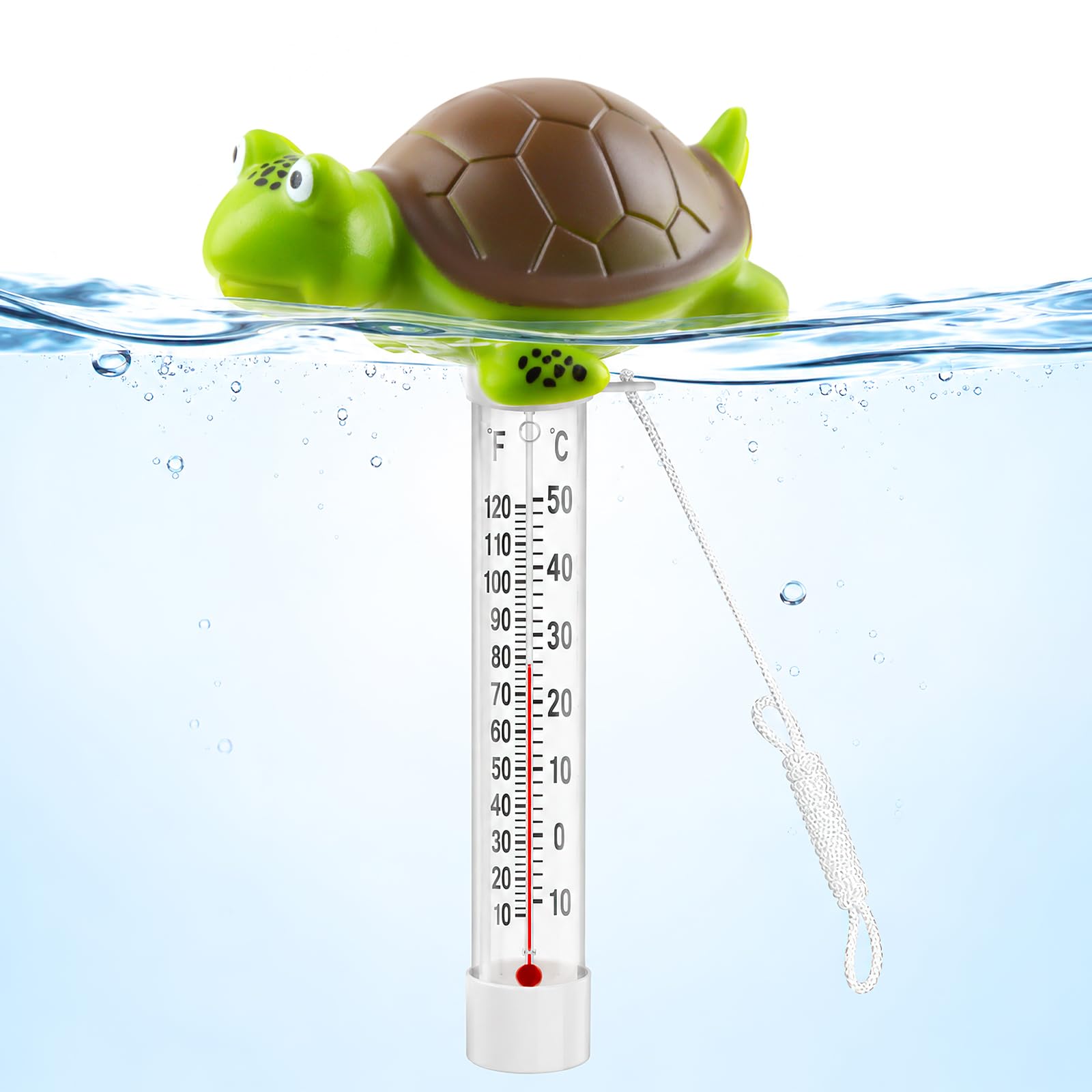 Thermomètre Piscine Flottant Cartoon Double Échelle °C/°F -10 à 50°C 20 cm