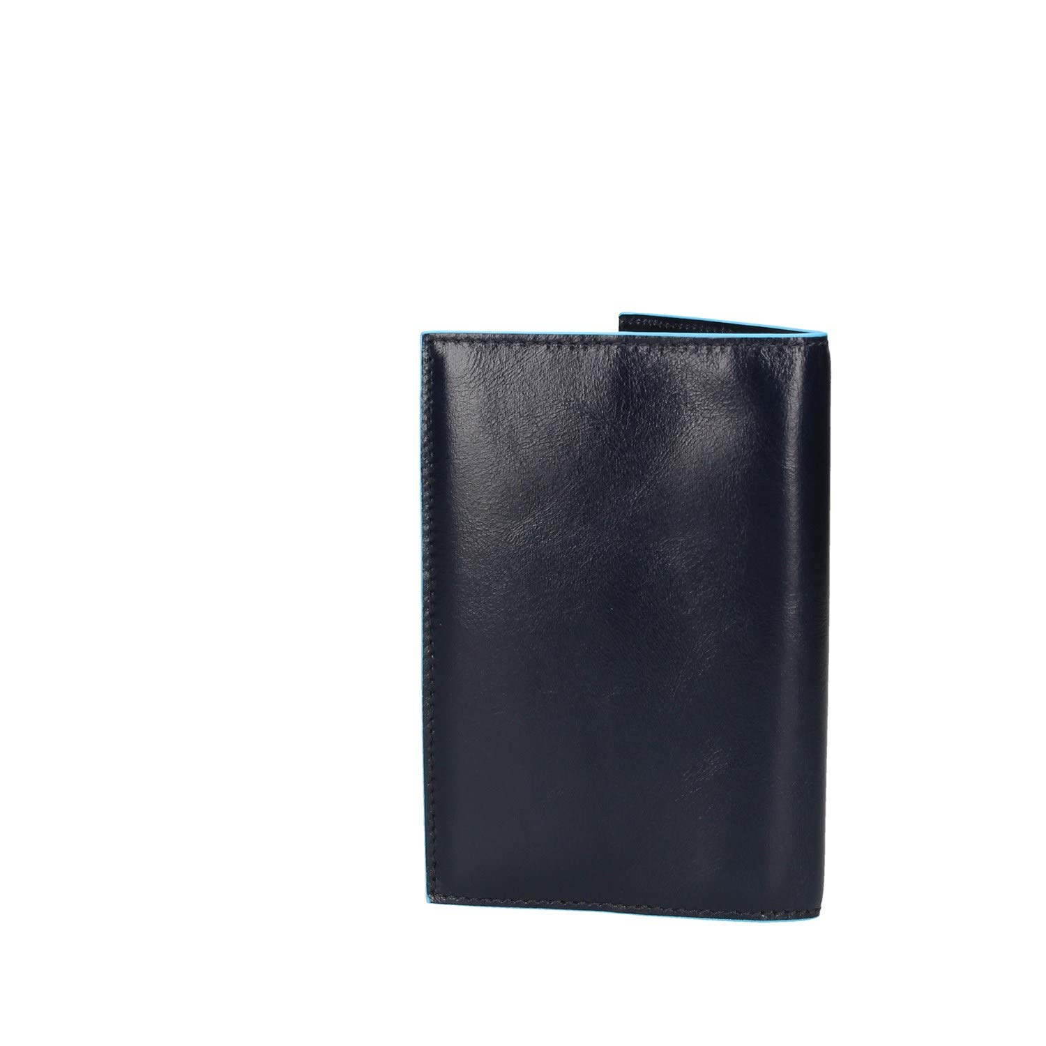 PIQUADRO - Porta Passaporto 9 cm Blue Square in Pelle - Unisex - Blu Notte | Formato viaggio, Elegante e Professionale, Compatto, Trasferte