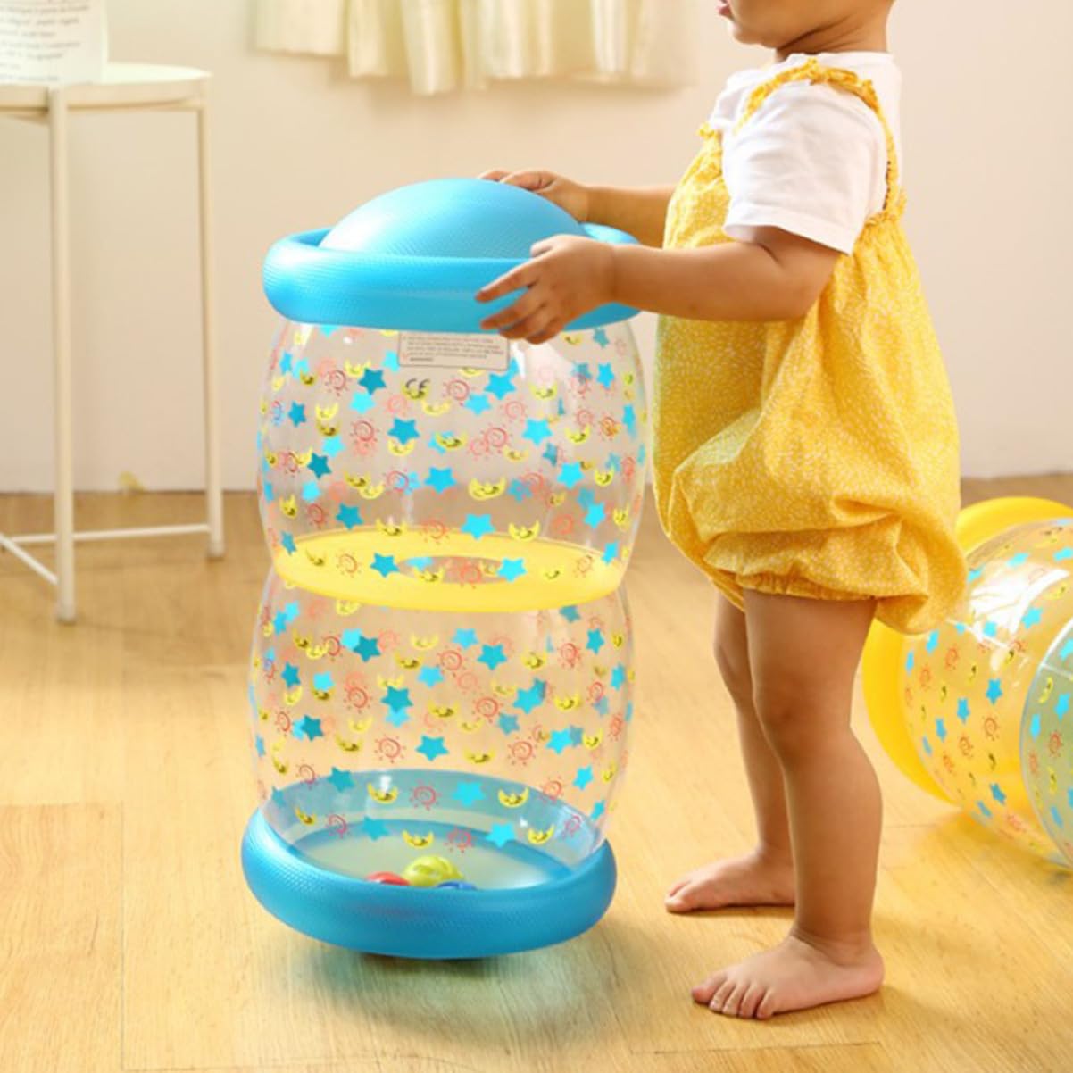 CORHAD Inflatable Baby Crawling Roller Safe Biting Toy Fitness Equipment Baby Training Toy