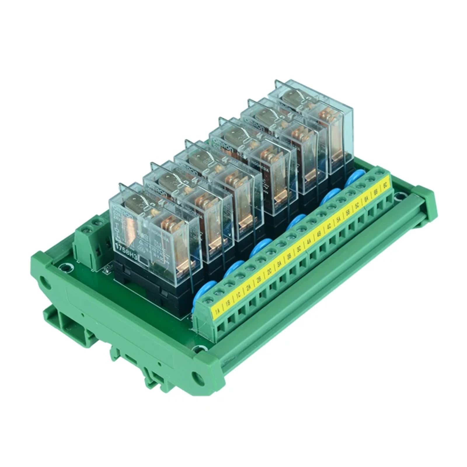 1 x moduł przekaźnikowy G2R-1-E 12V 24V 16A 6-kanałowy moduł przekaźnikowy karta sterownika karta wzmacniacza wyjścia karty (NPN, INPUT 12 V)