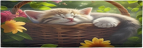 Qilmy Cortinas engraçadas de gato para cozinha ou banheiro, sanefas de janela para tratamento de varão, bolso drapeado 137 x 45 cm para filtragem de luz, sala de estar, quarto139