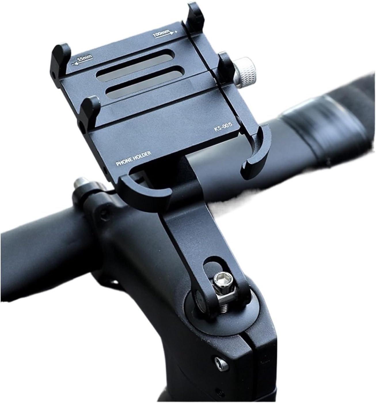 Aluminum Alloy Bicycle Mobile Phone Holder Shockproof Fixed Mountain Road Handlebar Riding Navigation Dedicated Bracket Equipment([suspendedintegratedhandlebar])