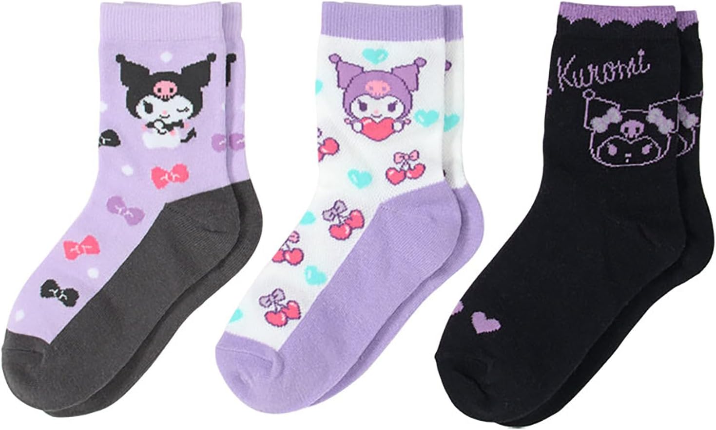 Sanrio 689271 – Children's Socks, Pack of 3, Kromi 19-21 cm