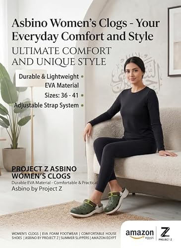 صندل وسليبر نسائي موديل Asbino من Project Z - نعل سميك مرتفع (Platform)، خامة EVA مريحة بفتحات تهوية ومضاد للانزلاق- الون ابيض - مقاس 38