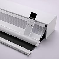 Vista 7 de ZSHINE Persianas enrollables de poliéster motorizadas de doble capa para día y noche, motor Homekit, motor recargable, adecuado para el hogar