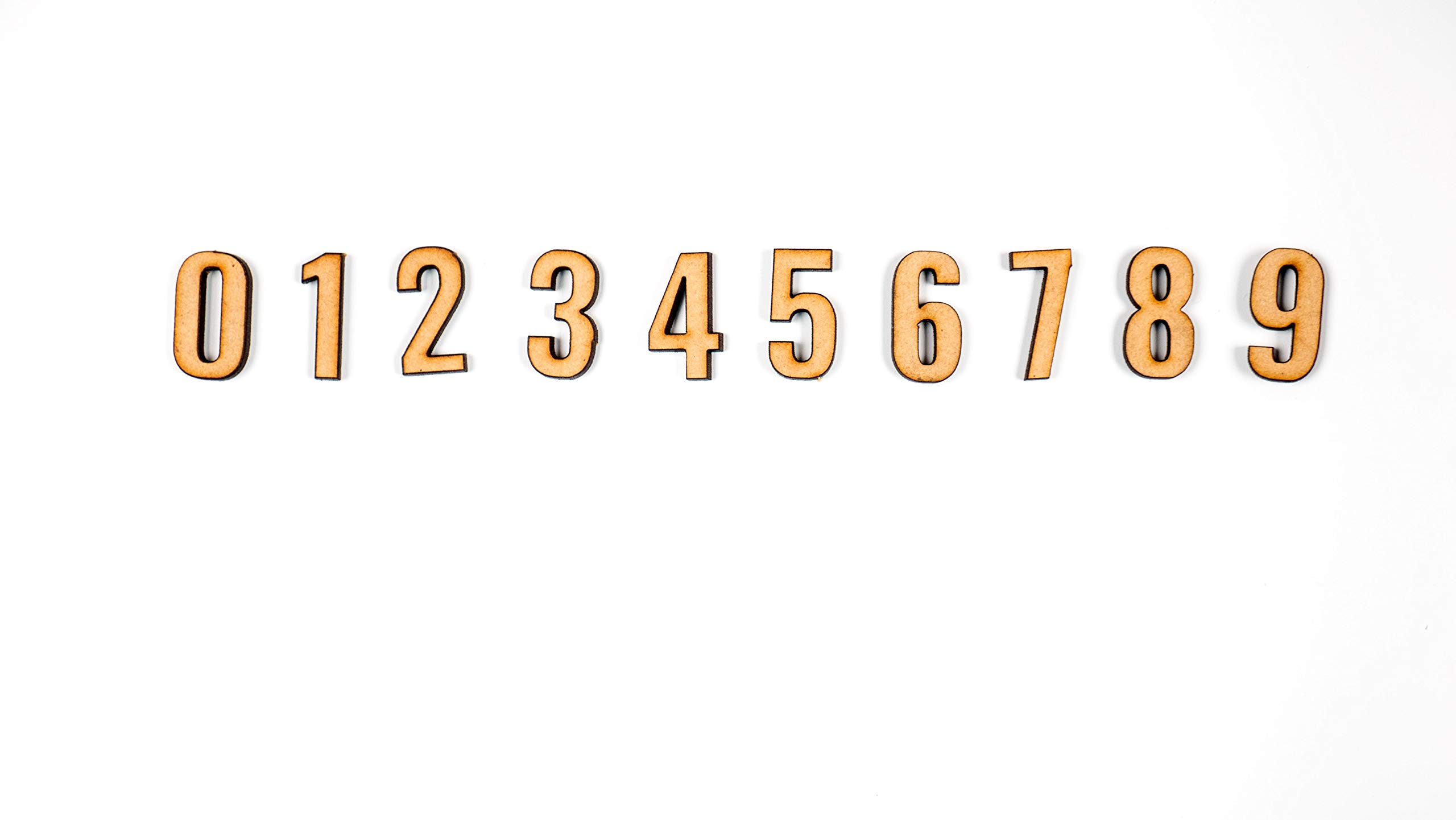 MDF Cutouts - 0-9 Numbers - 3 Each - 30 Cutouts - Mom's Charm-image-33