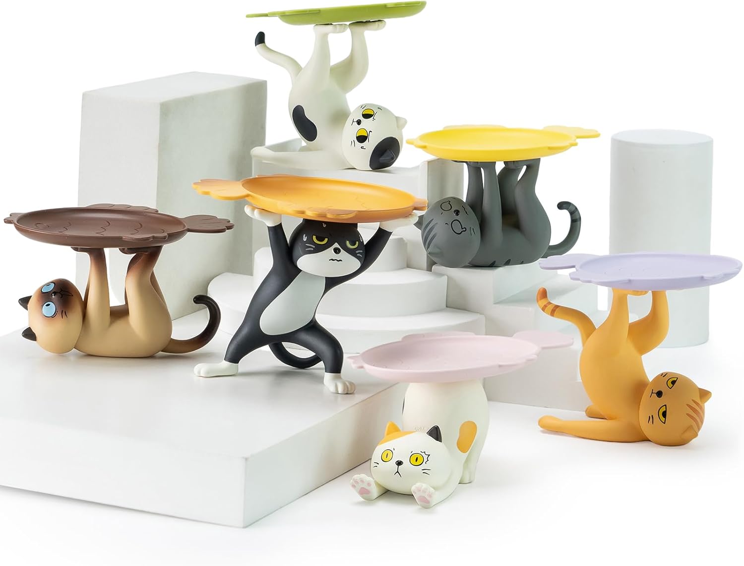 BEEMAI Cat Stands Series 1PC Blind Box Random Design Cute Figures Collectible Toys Birthday Gifts