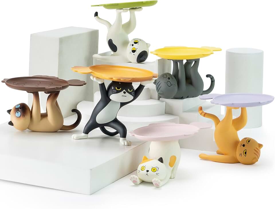 BEEMAI Cat Stands Series 1PC Blind Box Random Design Cute Figures Collectible Toys Birthday Gifts
