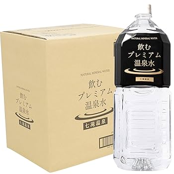 Amazon.co.jp: 温泉水 【飲むプレミアム温泉水】 水 2リットル 6