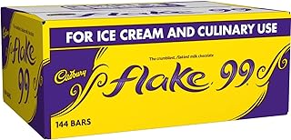 Cadbury Flake 99 Multipack Box, 144 Individual Chocolate Bars for Ice Cream, Baking and Catering, 1.4 Kg (Packaging May Vary)