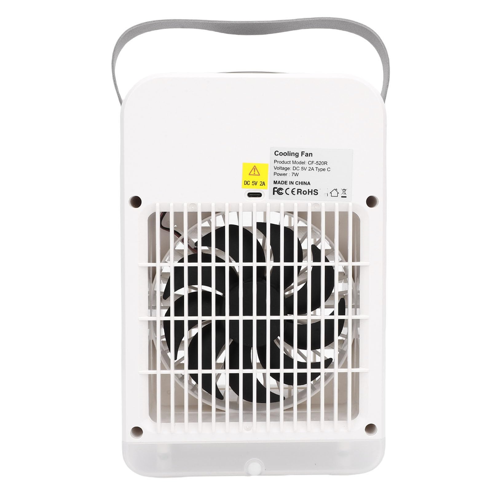 Mini Condizionatore D'aria Portatile 4 in 1 con Ventola da Tavolo Personale con Serbatoio da 700 Ml per il Comodino Dell'home Office