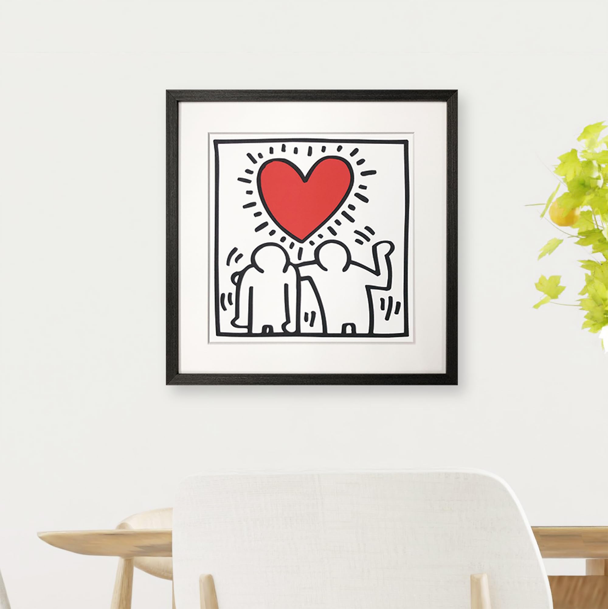 Bicosya 美工社 アートフレーム キース・ヘリング be mine1987 Bicosya 美工社 アートフレーム キース・ヘリング be mine1987