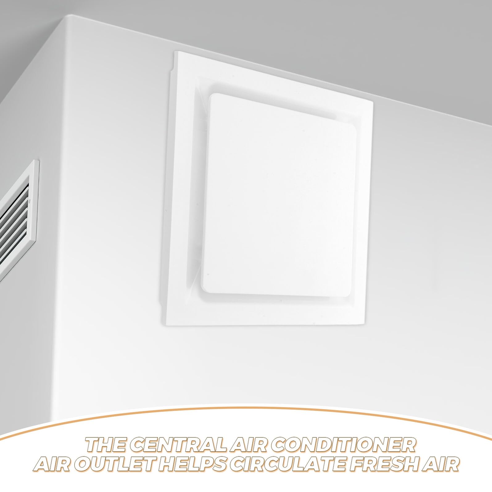 Griglia di Ventilazione a Soffitto Regolabile in Abs Bianco | Copertura Diffusore d Soffitto, Bocchetta di Ventilazione Condizionata, Vacanze Estive