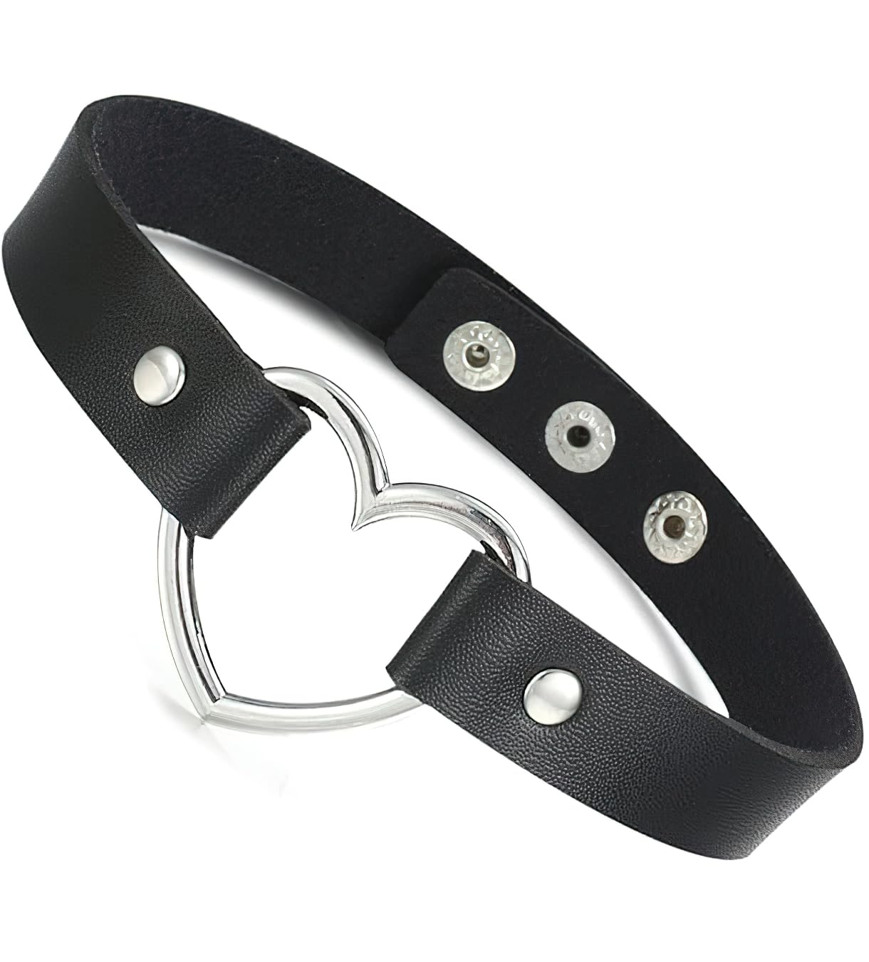 RVM Jewels Heart Choker Necklace for Women Black Color Adjustable PU Leather Choker Necklace for Women and Girls (B0D98JSNL6) Amazon Price History, Amazon Price Tracker