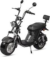 Moto Scooter Elétrica X13 Plus, Preta, 1000W, Bateria de Lítio 60V 20Ah Interna Removível, Autonomia até 50 km, Farol Full LED, NFC