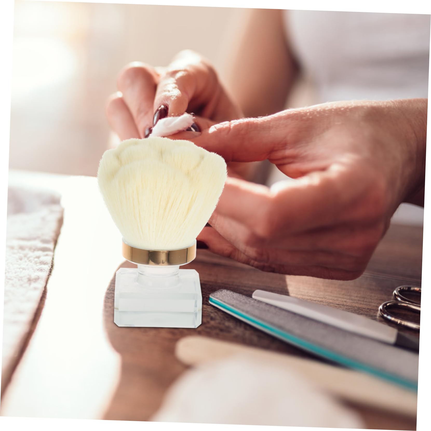 BESTYASH Styling Brush Makeup Blush for Cheeks Abs Fiber Wool Multi-use Brush for Travel Car Accessories