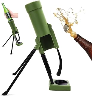 Mortar Automatic Bottle Opener for Regular 330ml Long Neck Bottles | Stool Stop, Pressure Mechanism Handsfree Diameter less than 60mm for Home Bar and Party
