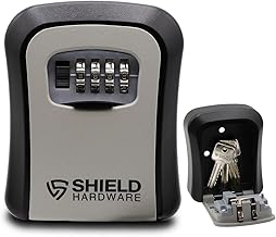 Key Safe Combination Lock Box - Wall Mounted Heavy Duty Waterproof Key Storage
