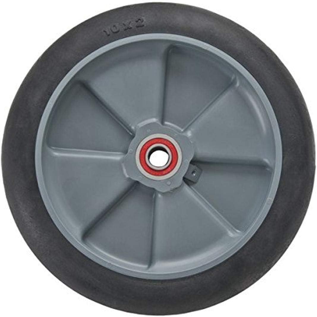 Magline 101030 10" Diameter Balloon Cushion Wheel with Red Sealed Semi Precision Ball Bearings