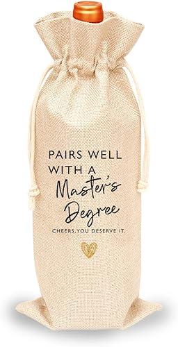 Miniatura 8 de Toctose Regalo de graduación para MBA, bolsa de vino para MBA, adecuado para regalos de graduación para ella, él, hijo, hija, amigaGDWB017