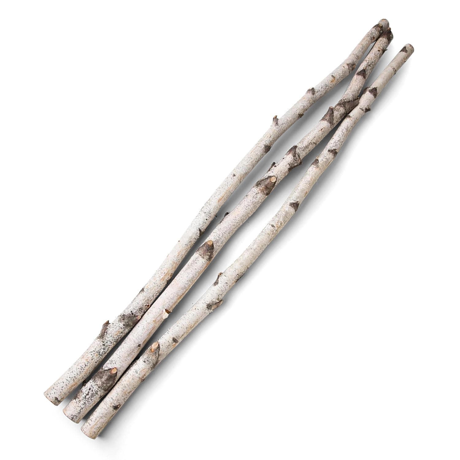 4-Foot Natural Birch Logs, Real Birch Wood for Home Decor, Wedding Displays, DIY Crafts, and Seasonal Arrangements – Kiln-Dried Hardwood, Clean, Decorative Wood Branches (1"-2" Dia)