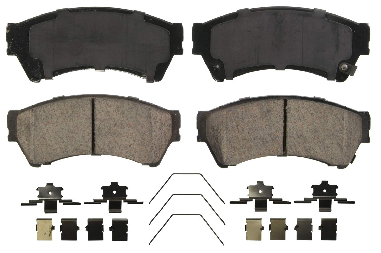 WagnerQuickStop ZD1192 Ceramic Disc Pad Set Includes Pad Installation Hardware, Front