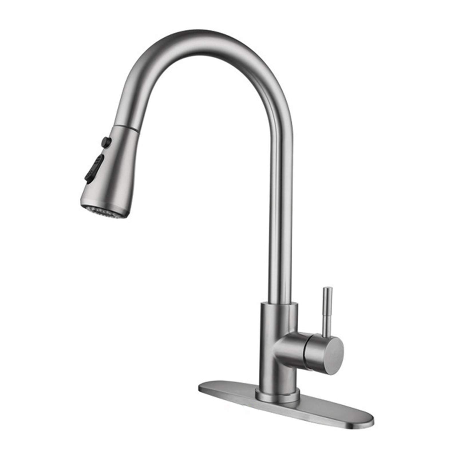 Mitigeur d'eau chaude et froide pour évier avec douchette extractible pour simplifier la vaisselle