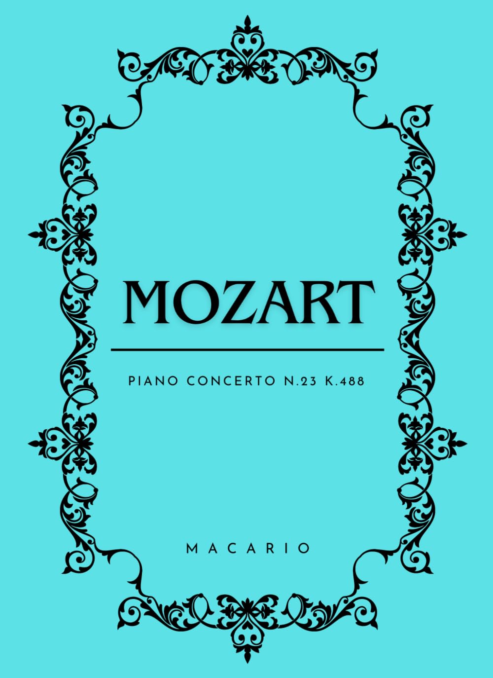 Mozart Piano Concerto N.23: Score for 2 Piano