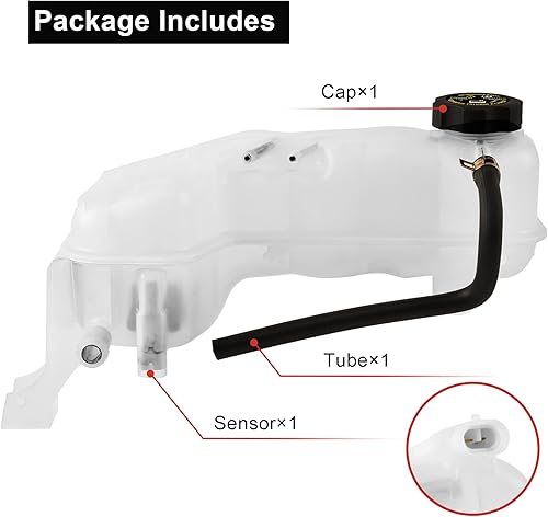 Miniatura 4 de EVIL ENERGY Tanque de desbordamiento del depósito del refrigerante del motor, 603109, 712361, compatible con Chevrolet Classic, Pontiac Grand Am.