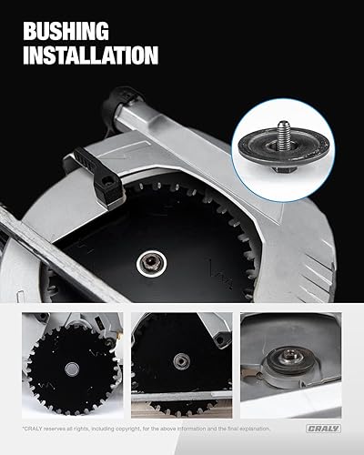 Miniatura 6 de CRALY Juego de bujes de hoja de sierra, kit adaptador de eje, combo de anillo de reducción, 1.181 in-58'', 0.787 in-58'', 78''-58'', 0.787 in-12'',
