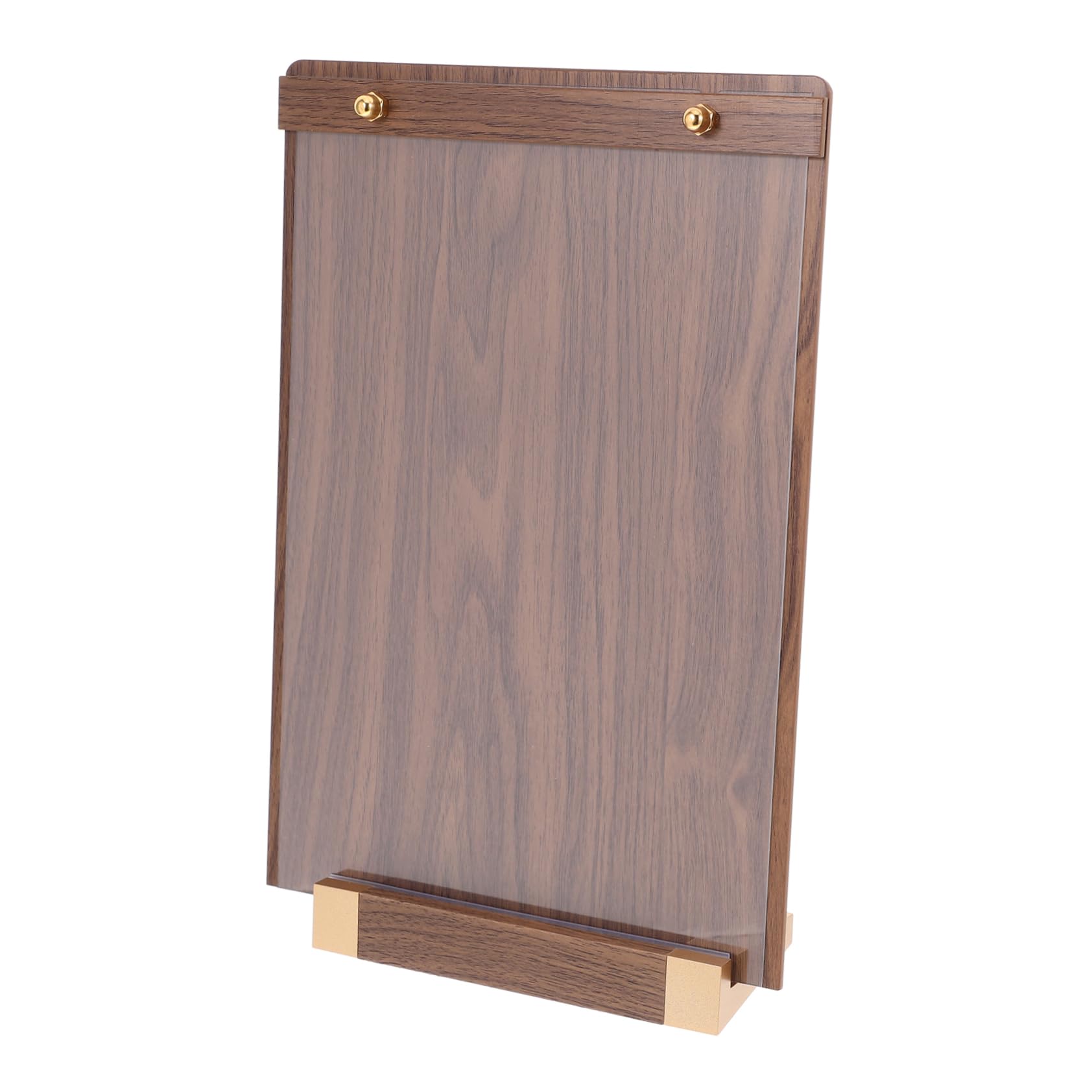 MAGICLULU 5 Piezas Soporte Vertical de Madera para Certificados y Porta Letreros con Base Estable para Escritorio Exhibición Elegante y Oficinas