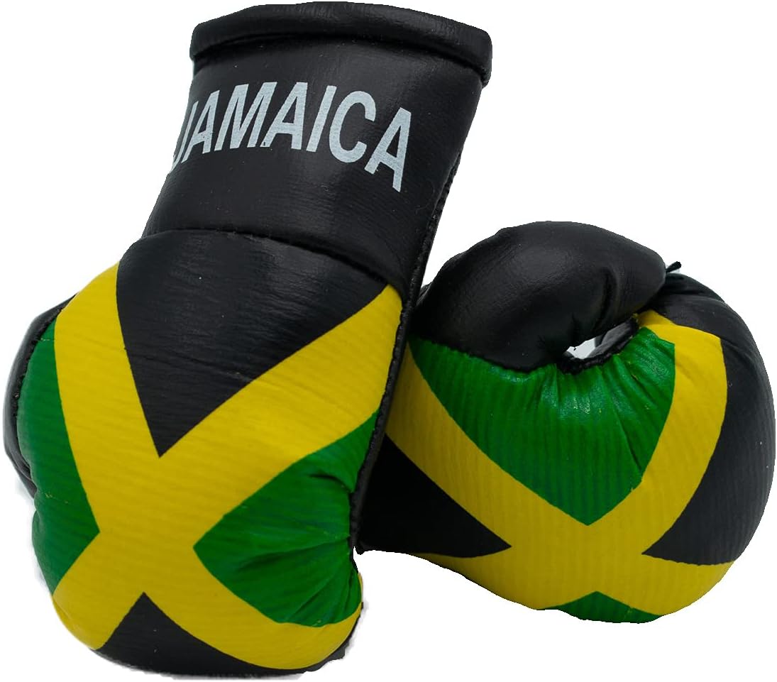 Jamaica rearview mirror Mini Boxing Gloves Amazon.co.uk Sports