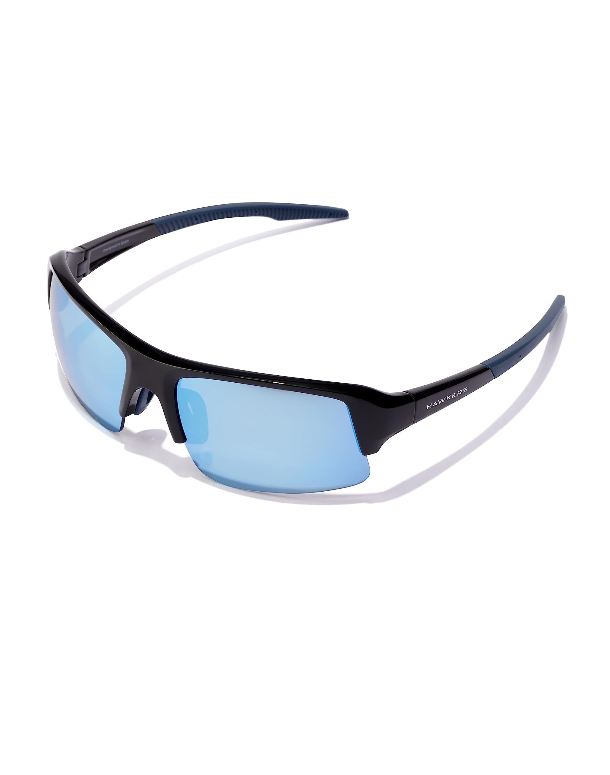 Hawkers Men's Black/Blue Sunglasses Bat - Chrome