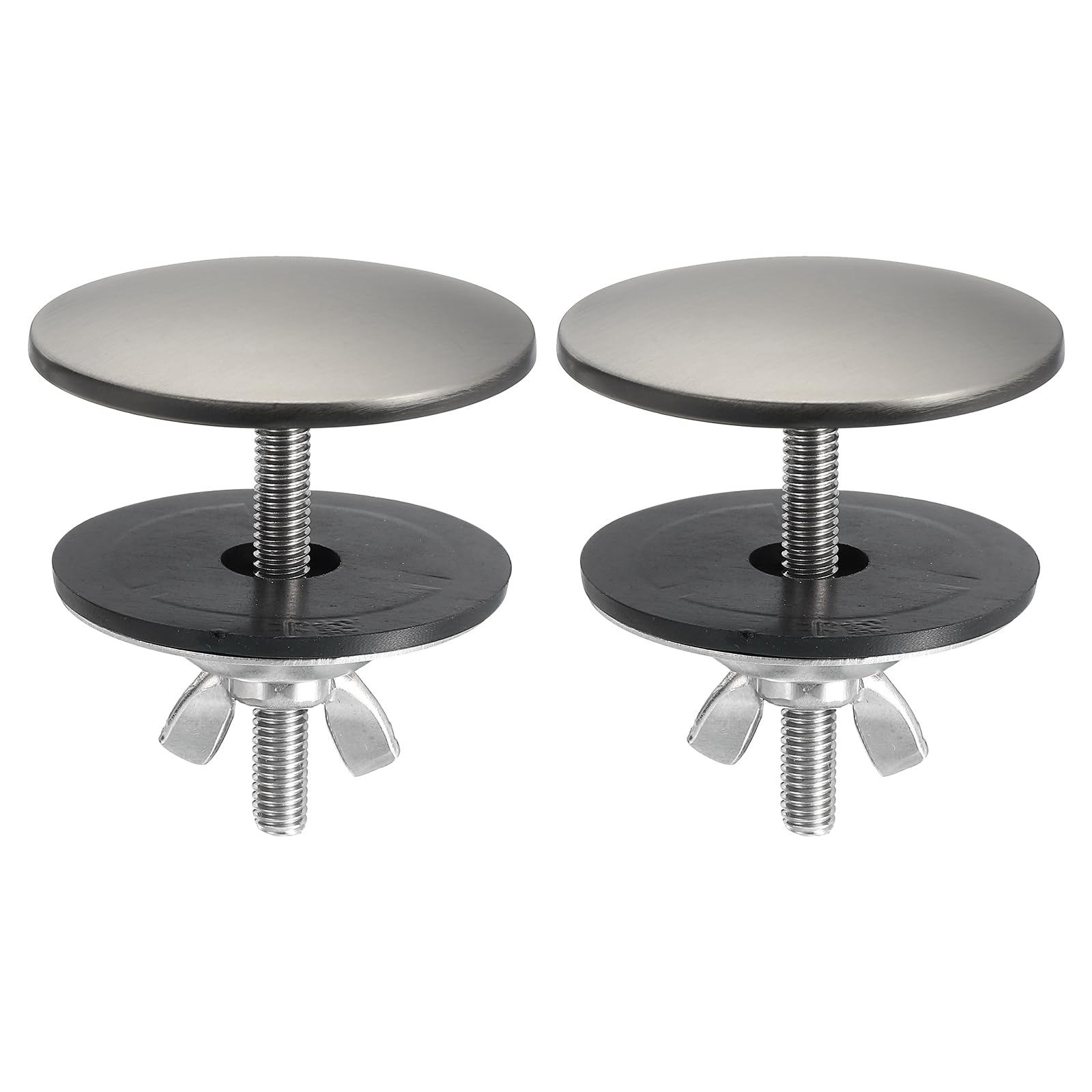 Cache-trou d'évier de cuisine en alliage de zinc gris de 5,1 cm uxcell lot de 2