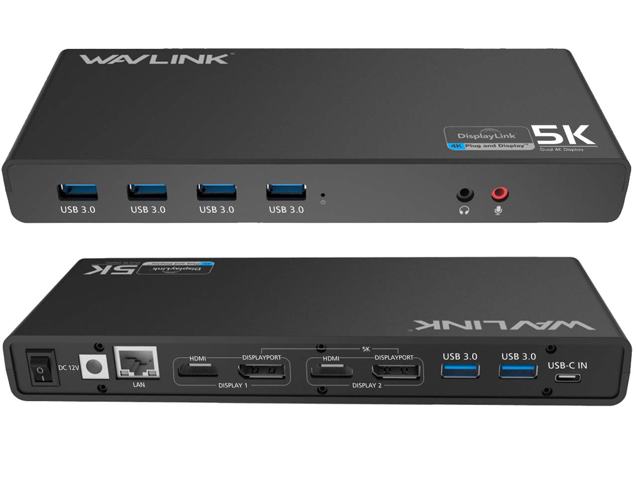 Buy WAVLINK USB C Docking Station Single 5K/Dual 4K 60Hz Video Outputs