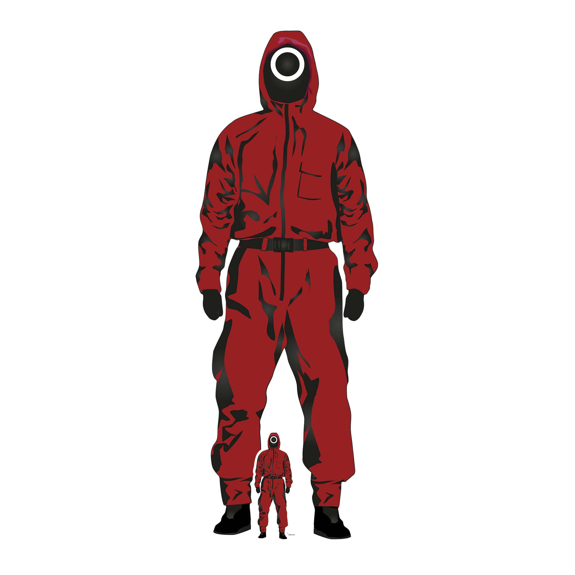 STAR CUTOUTS SC1678 Fun Red Jumpsuit Lifesize Cardboard Cutout Great For Survival Theme Party Games & Fans