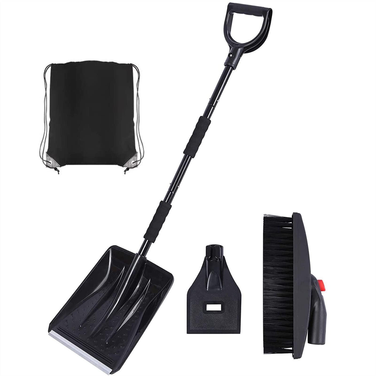 Kit de déneigement 3-in-1 pelle de neige portable et outil de suppression détachable