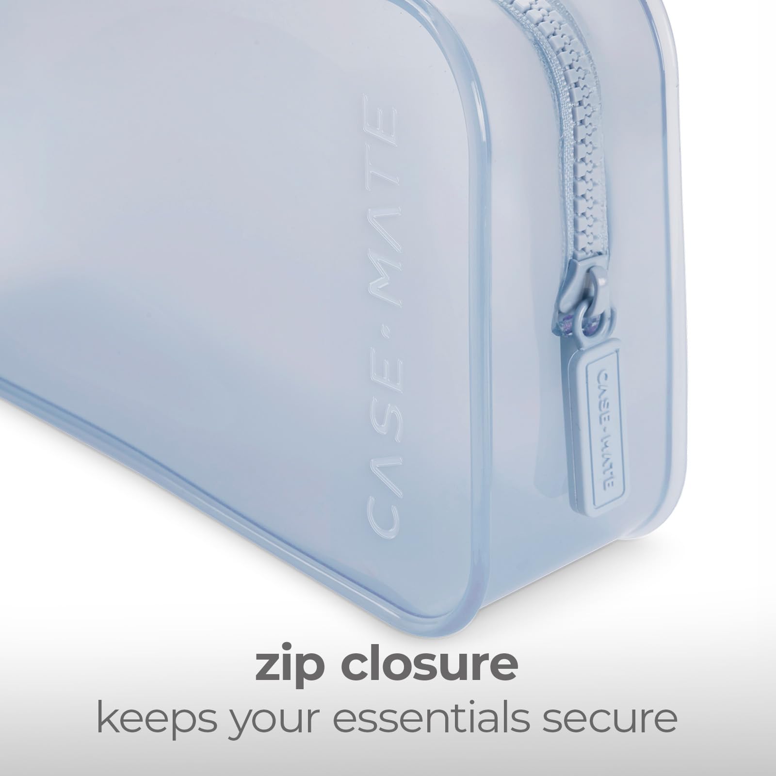 Case-Mate Jelly Makeup Bag Waterproof Zipper Cosmetic Pouch