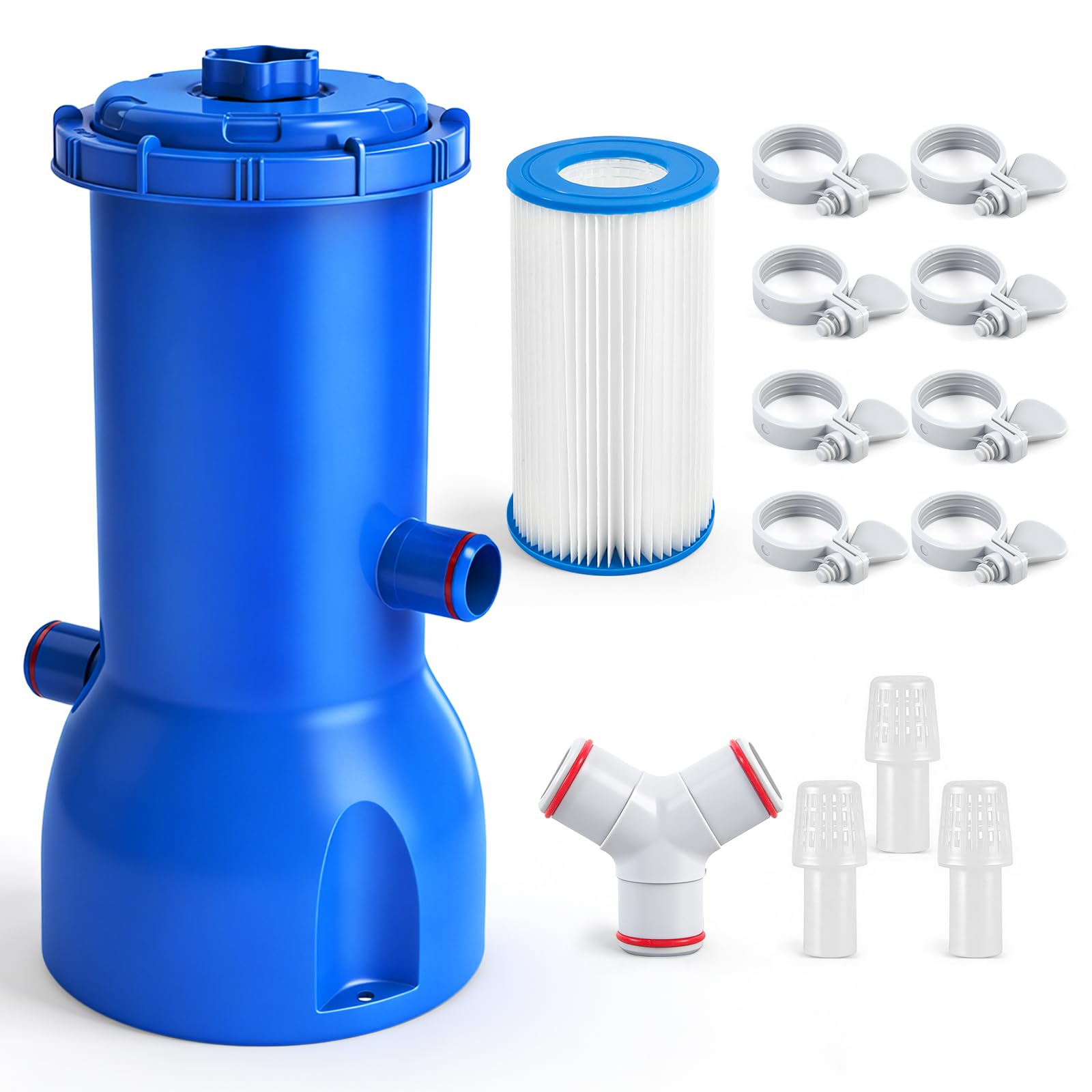 Photo 1 of Above Ground Pool Filter Pump, 1000 GPH Powerful Swimming Pool Cartridge Filter Pump, ETL Certified Water Circulation and Filtration System with GFCI Protection - Keep Water Crystal Clean