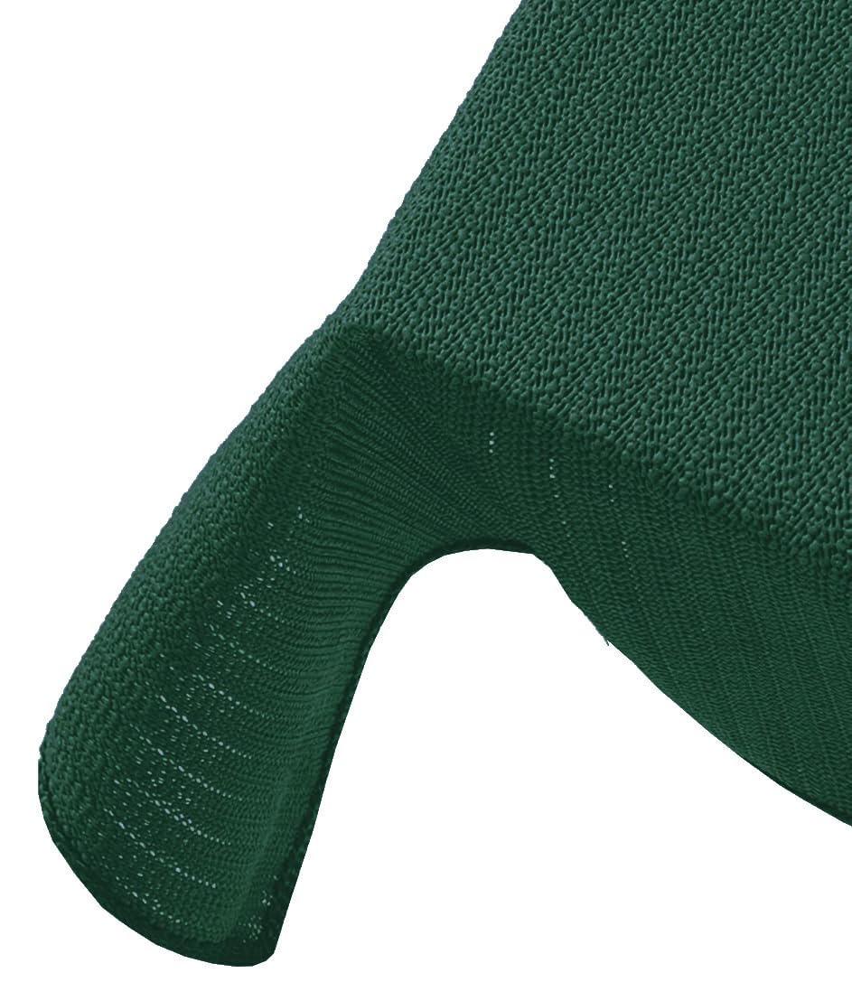 Brandsseller Gartentischdecke 130x160 cm Tischdecke mit Paspel Outdoor Tischtuch rechteckig Weichschaum für Garten, Terrasse, Balkon wetterfest rutschfest - Grün