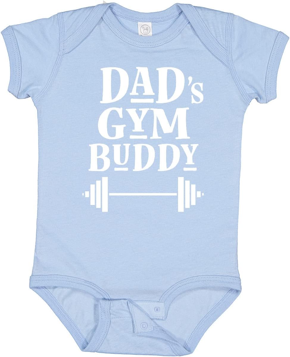 inktastic Daddy Gym Buddy Workout Fitness Baby Bodysuit