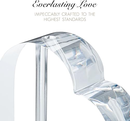 Miniatura 6 de Forever Rose Jarrón acrílico en forma de corazón, florero romántico de corazón para flores, muestra una sola rosa para siempre, regalos románticos